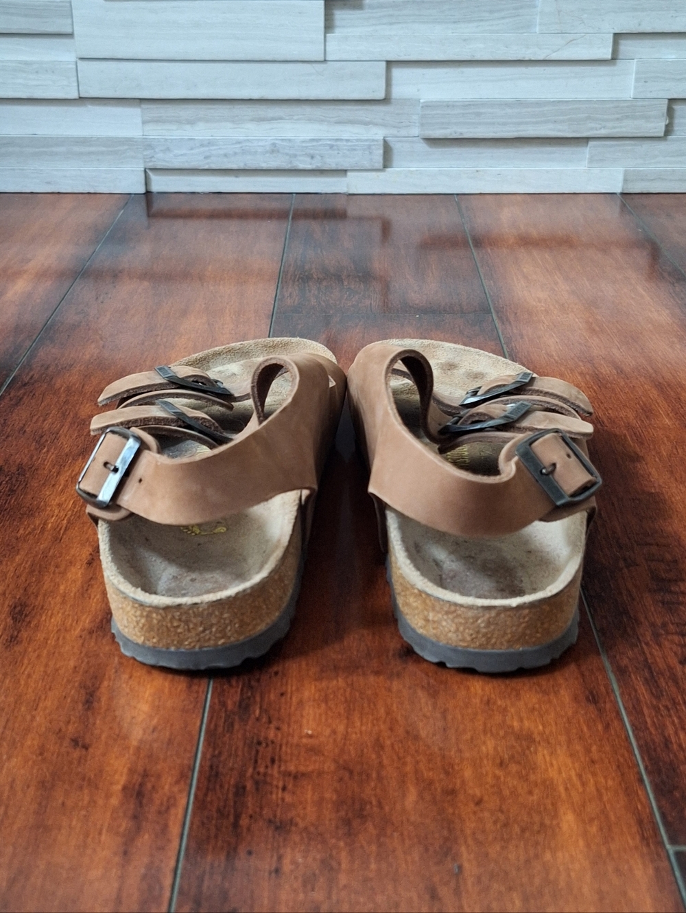 Birkenstock Milano Sandals Brown Suede EU 39 US 8–8.5 UK 6 - Picture 6 of 8